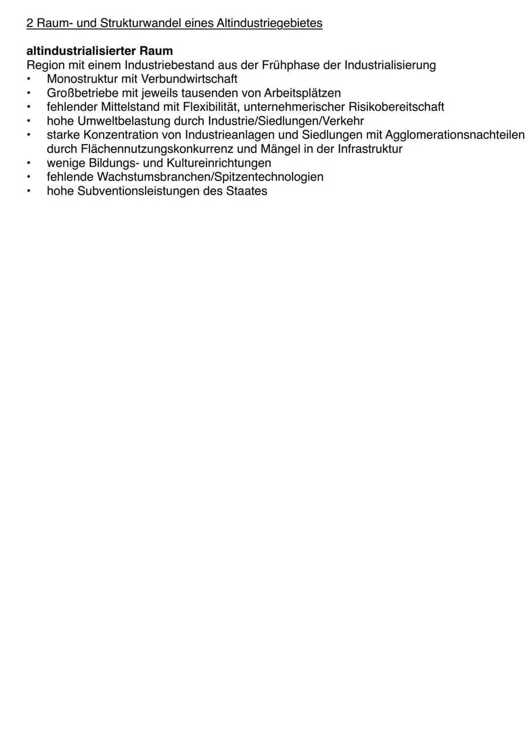 4. Bedeutungswandel von
Standortfaktoren
4.1 Strukturwandel industriell geprägter Räume
4.2 Herraw bilden von Wackstumusregionen
·Veränderun