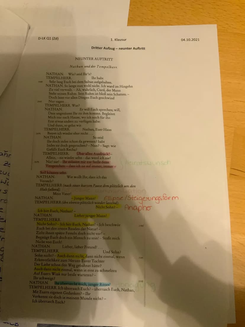 bessen en Häuscht.
ziele der Figuren.
Nathan verfolgt das
z Ziel herauszufinden
Was für ein Stauffen"
(V. 2195) der Vater des
R Tempelhorn d