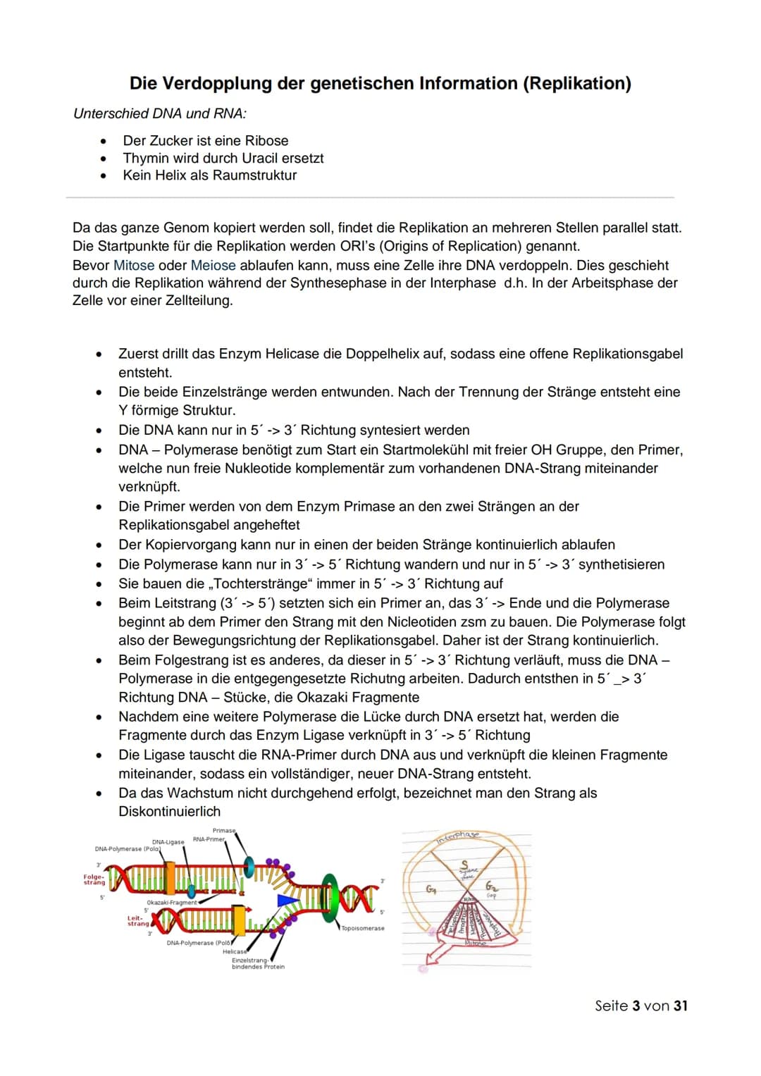 Thema 1: Molekulargenetik und Gentechnik
Fachbegriffe zur Genetik:
Genetik: Wissenschaft (Lehre) von der Vererbung
Vererbung: Auftreten glei