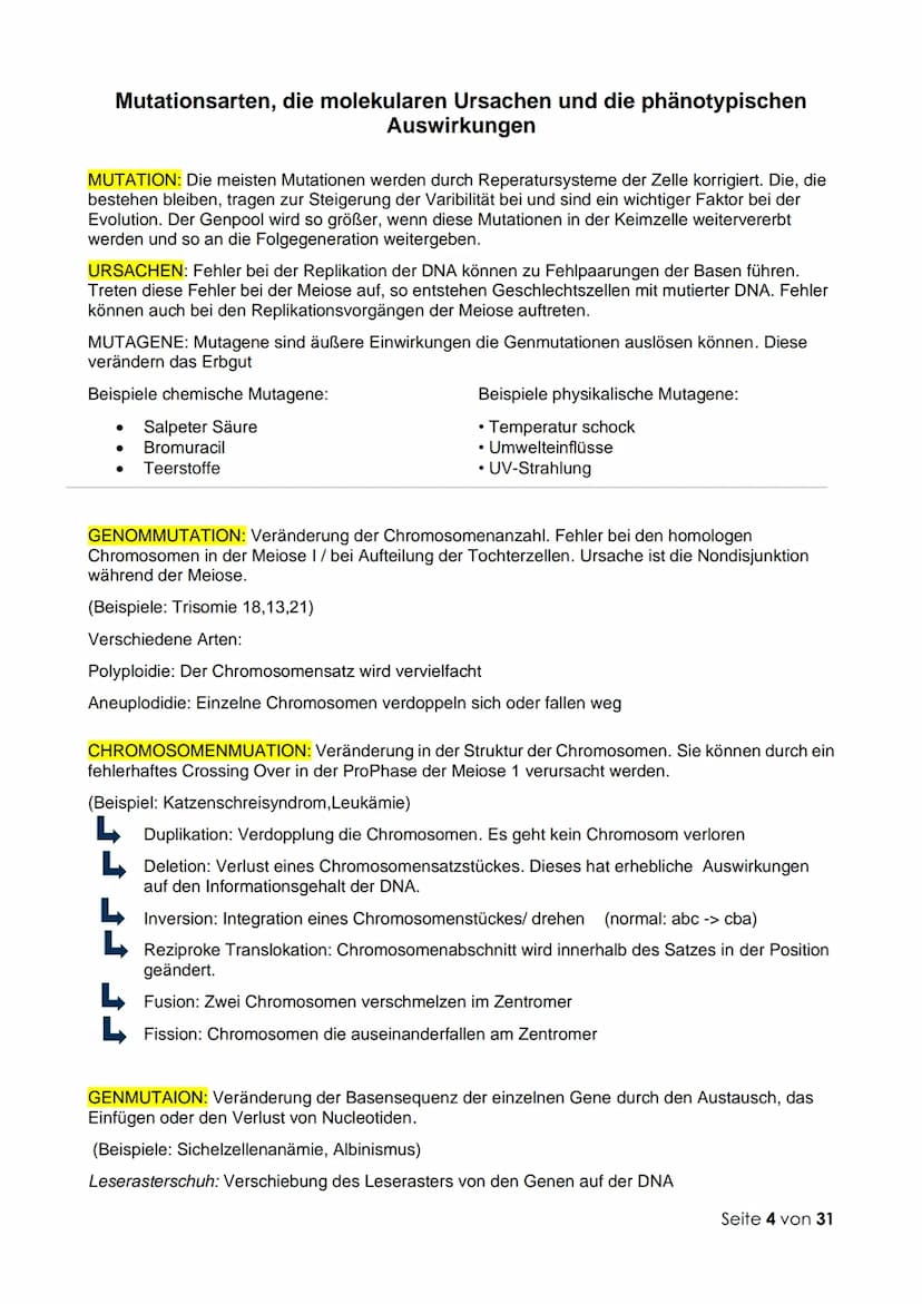 Thema 1: Molekulargenetik und Gentechnik
Fachbegriffe zur Genetik:
Genetik: Wissenschaft (Lehre) von der Vererbung
Vererbung: Auftreten glei