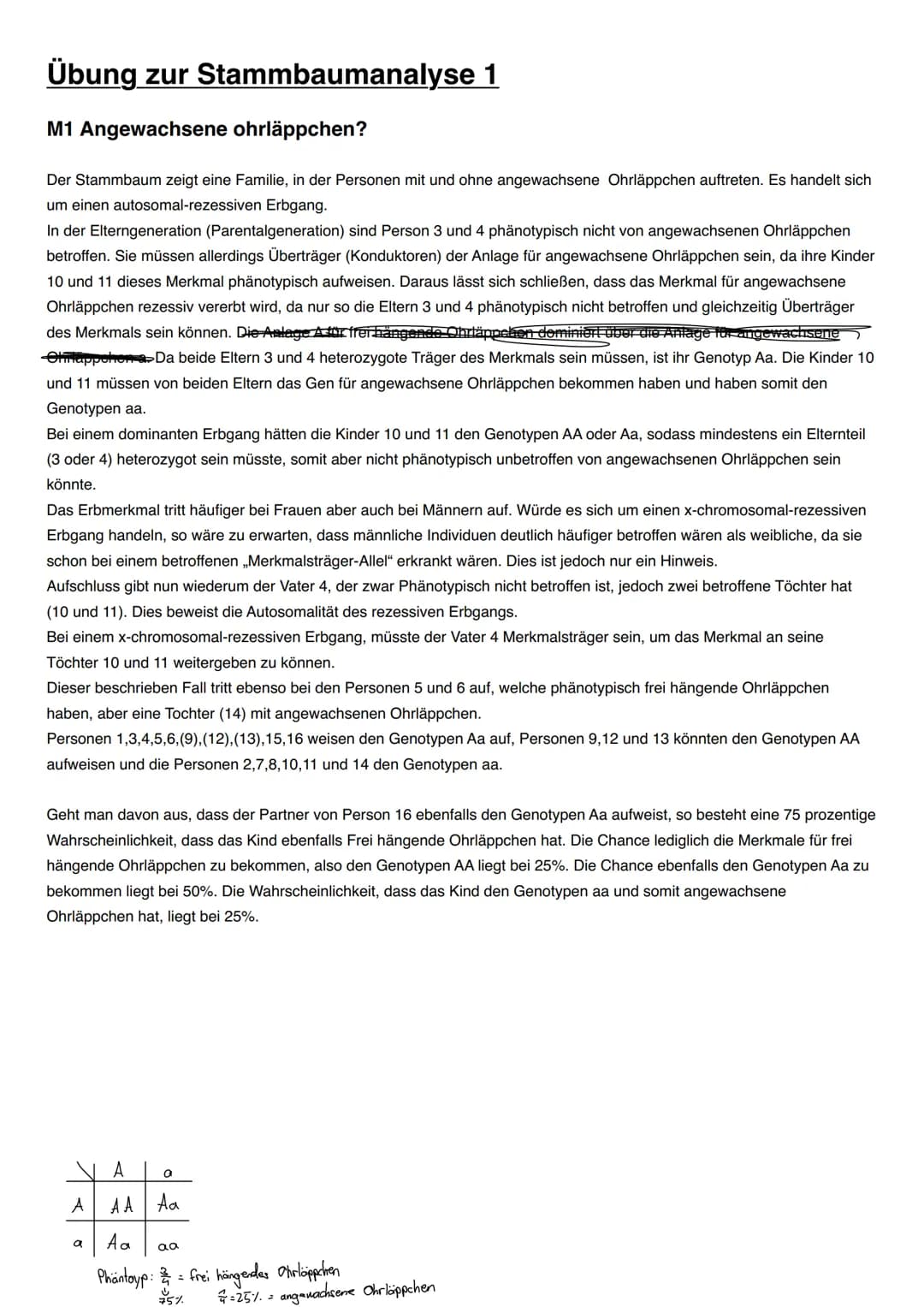 Vererbung/Mendelsche Regeln
Wichtige Begriffe
Allel->ein Gen für dasselbe Merkmal in einem homologen Chromosomenpaar
Homozygot->Organismus m