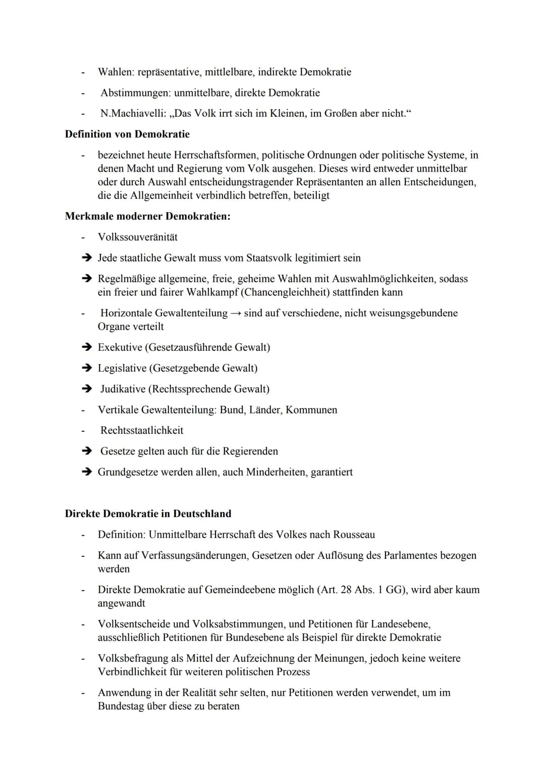 Politikverdrossenheit:
Ist die negative Einstellung der Bevölkerung gegenüber politischen Objekten bzw. ein
gestörtes Verhältnis von Teilen 