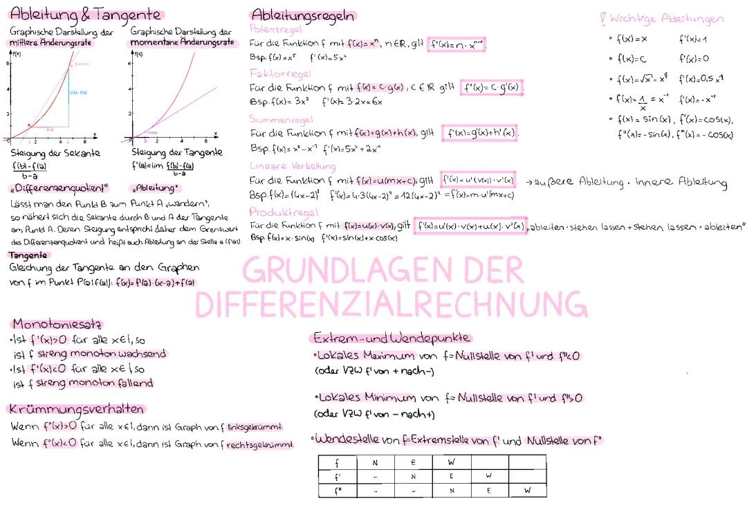 „Grundlagen der Differenzialrechnung“