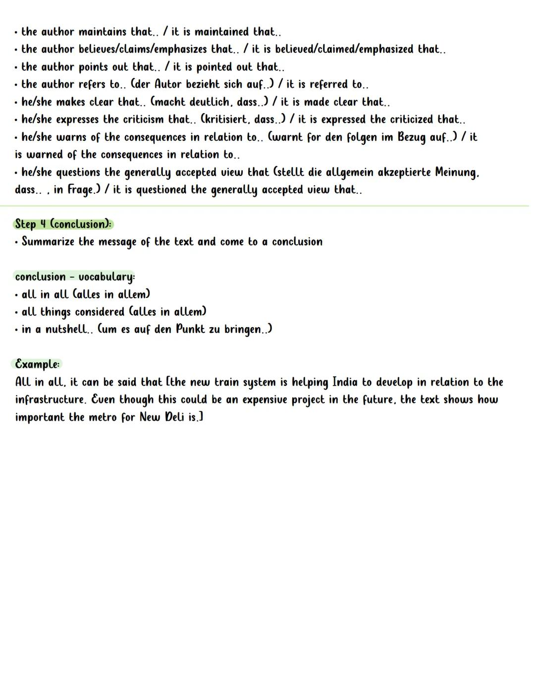 Summary
Step 1 (before writing):
• read the text and highlight important words/sentences
• divide the text into parts
• find an appropriate 