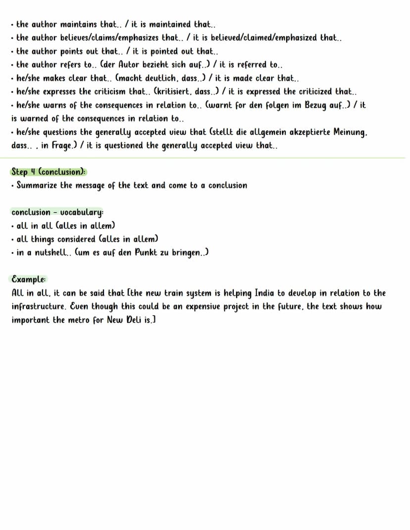 Summary
Step 1 (before writing):
• read the text and highlight important words/sentences
• divide the text into parts
• find an appropriate 