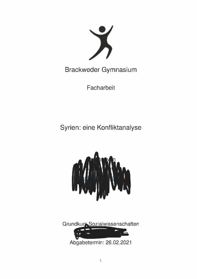 Know Facharbeit Syrien Konflikt thumbnail