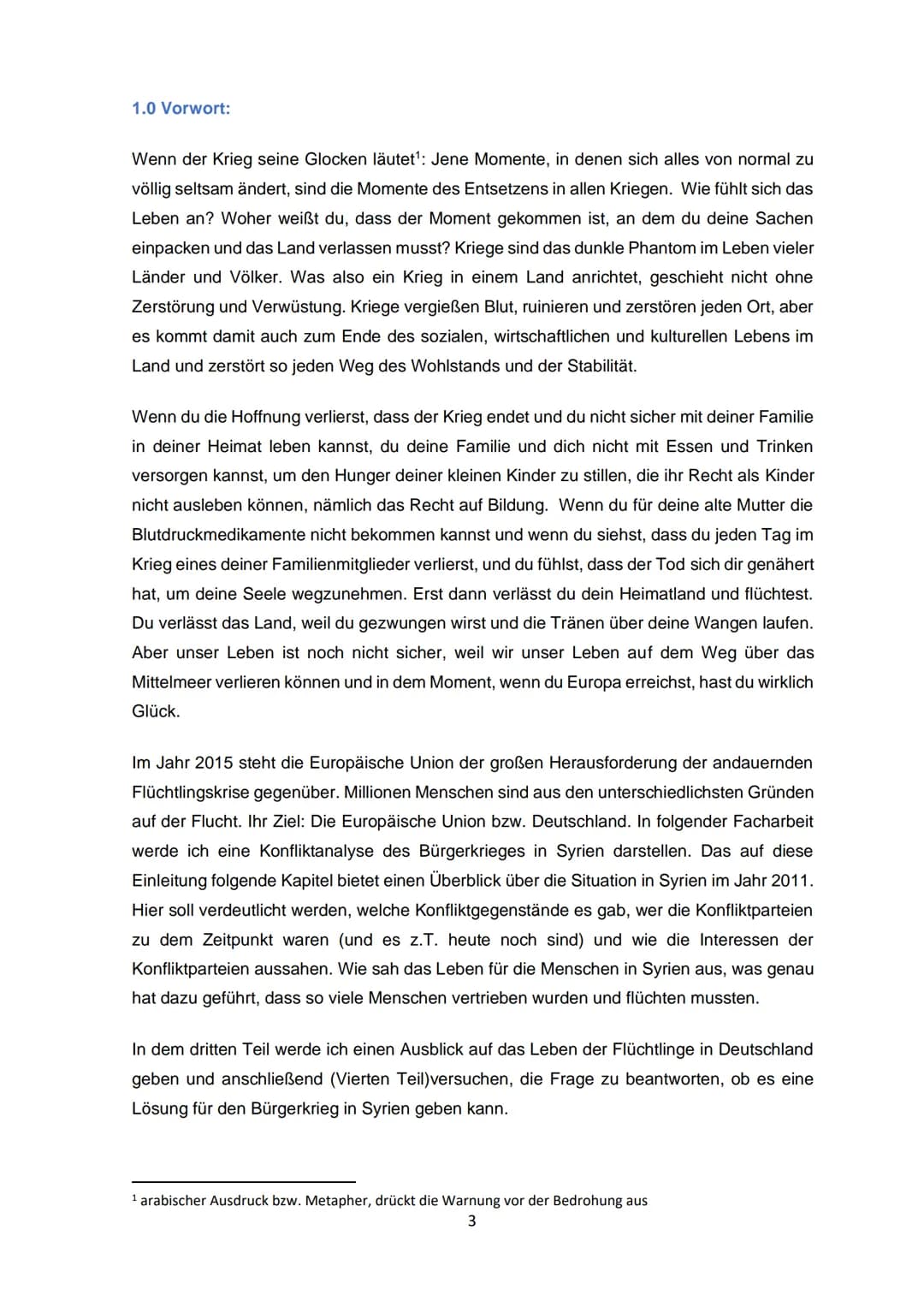 *
Brackweder Gymnasium
Facharbeit
Syrien: eine Konfliktanalyse
n
Grundkurs Sozialwissenschaften
Abgabetermin: 26.02.2021
1 Inhaltsverzeichni