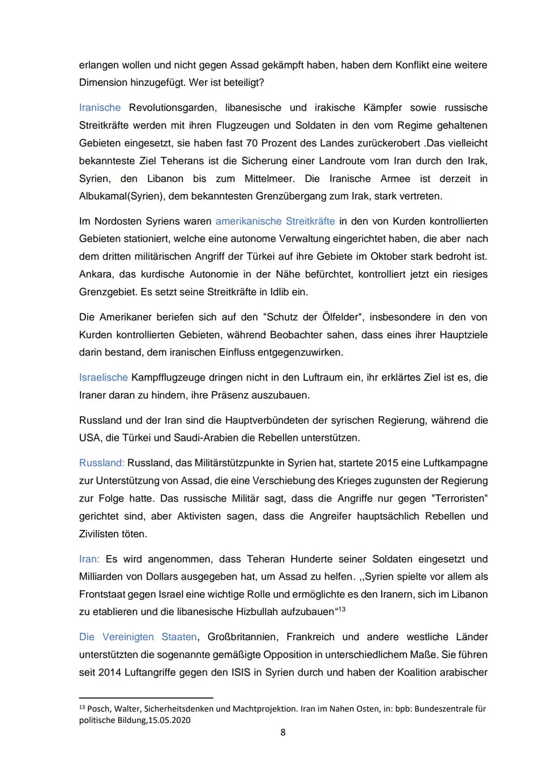 *
Brackweder Gymnasium
Facharbeit
Syrien: eine Konfliktanalyse
n
Grundkurs Sozialwissenschaften
Abgabetermin: 26.02.2021
1 Inhaltsverzeichni