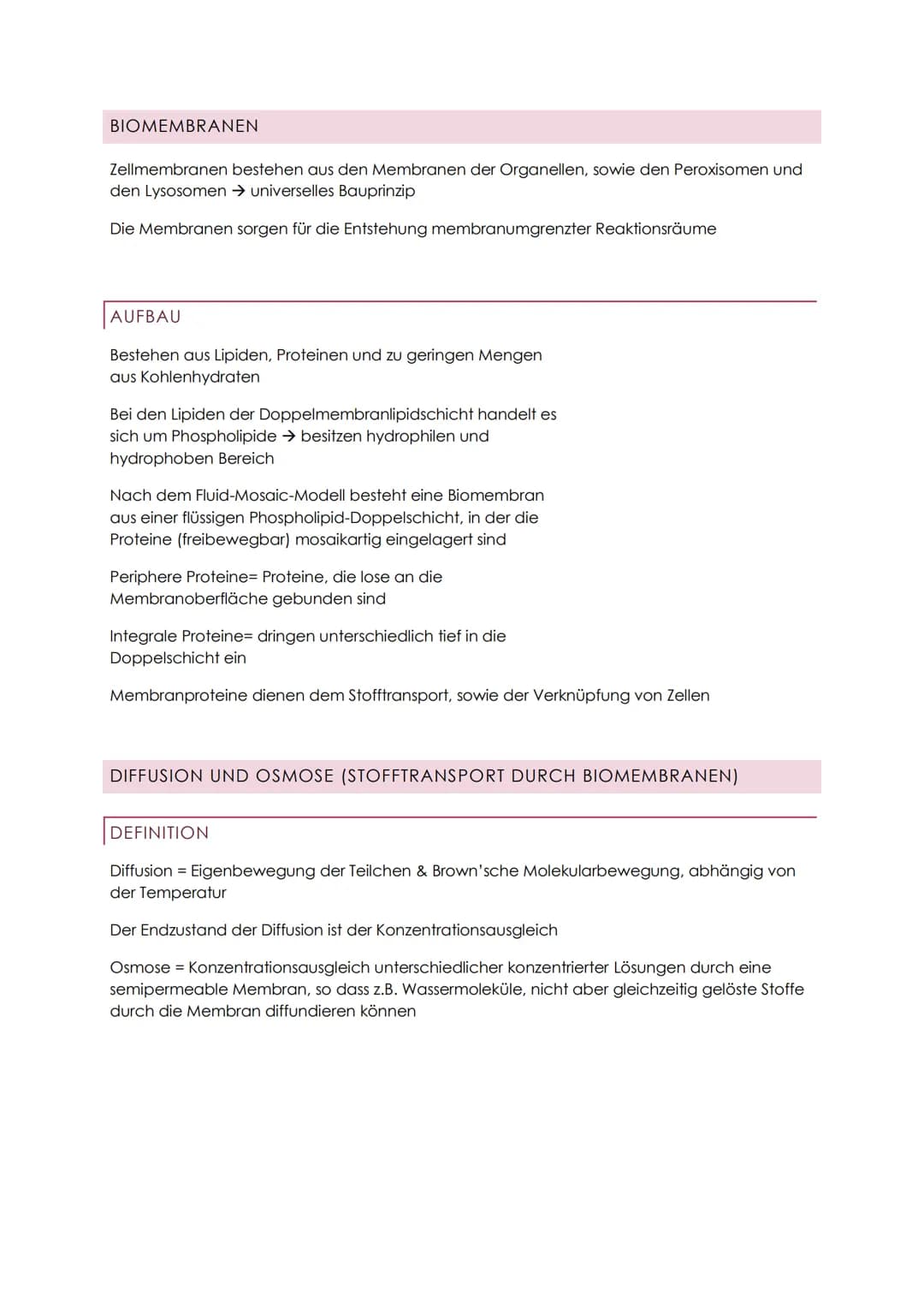 ZYTOLOGIE ABITUR
Zellen gehen immer aus Zellen hervor
Sie enthalten genetisches Material und benötigen Energie
PROKARYOTEN (ZELLEN OHNE ZELL