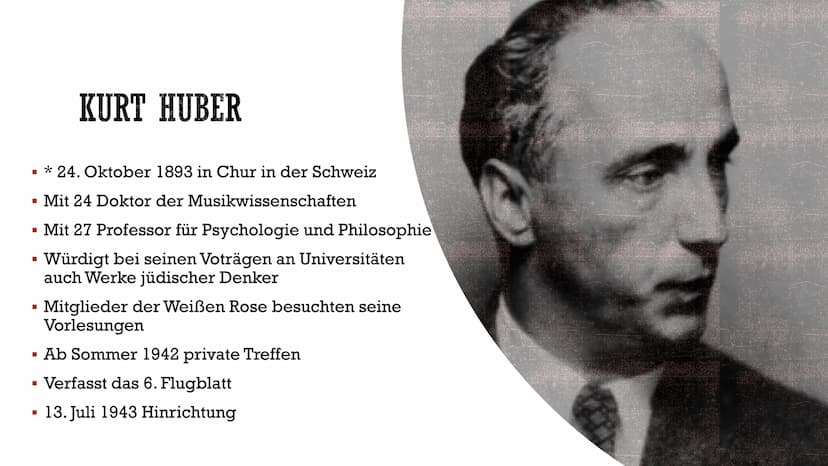 DIE WEIBE ROSE
Widerstand im Nationalsozialismus
C INHALT
Enstehung
Beginn des Widerstands
Mitglieder
Hans Scholl
Sophie Scholl
Alexander Sc