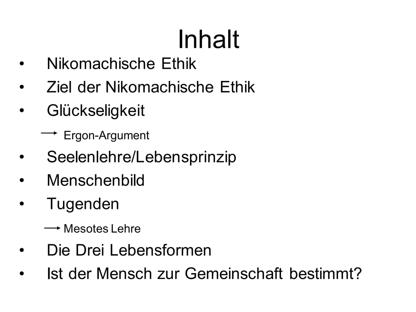 Die Ethik des
Aristoteles Tzouzef Ntakarmatzian
Nikomachische Ethik:
Welche besagt:
Die Nikomachische Ethik (altgriechisch: ἠθικὰ Νικομάχεια