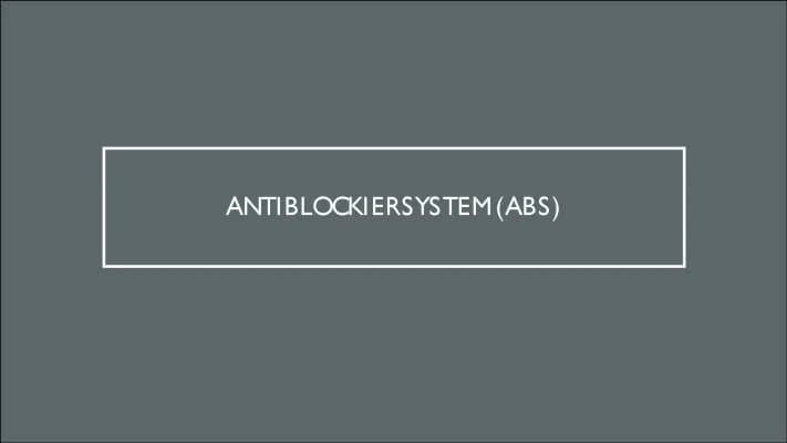 Know Antiblockiersystem (ABS) thumbnail