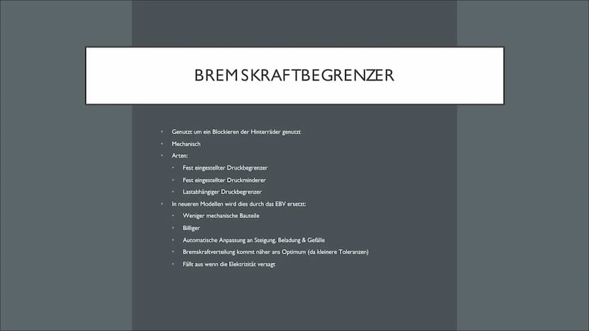 ANTIBLOCKIERSYSTEM (ABS) Auch:
ABV (Automatischer Blockier Verhinderer)
Grund:ABS-Geschützte Bezeichnung (von Bosch)
Geschichte
1928
1965
19