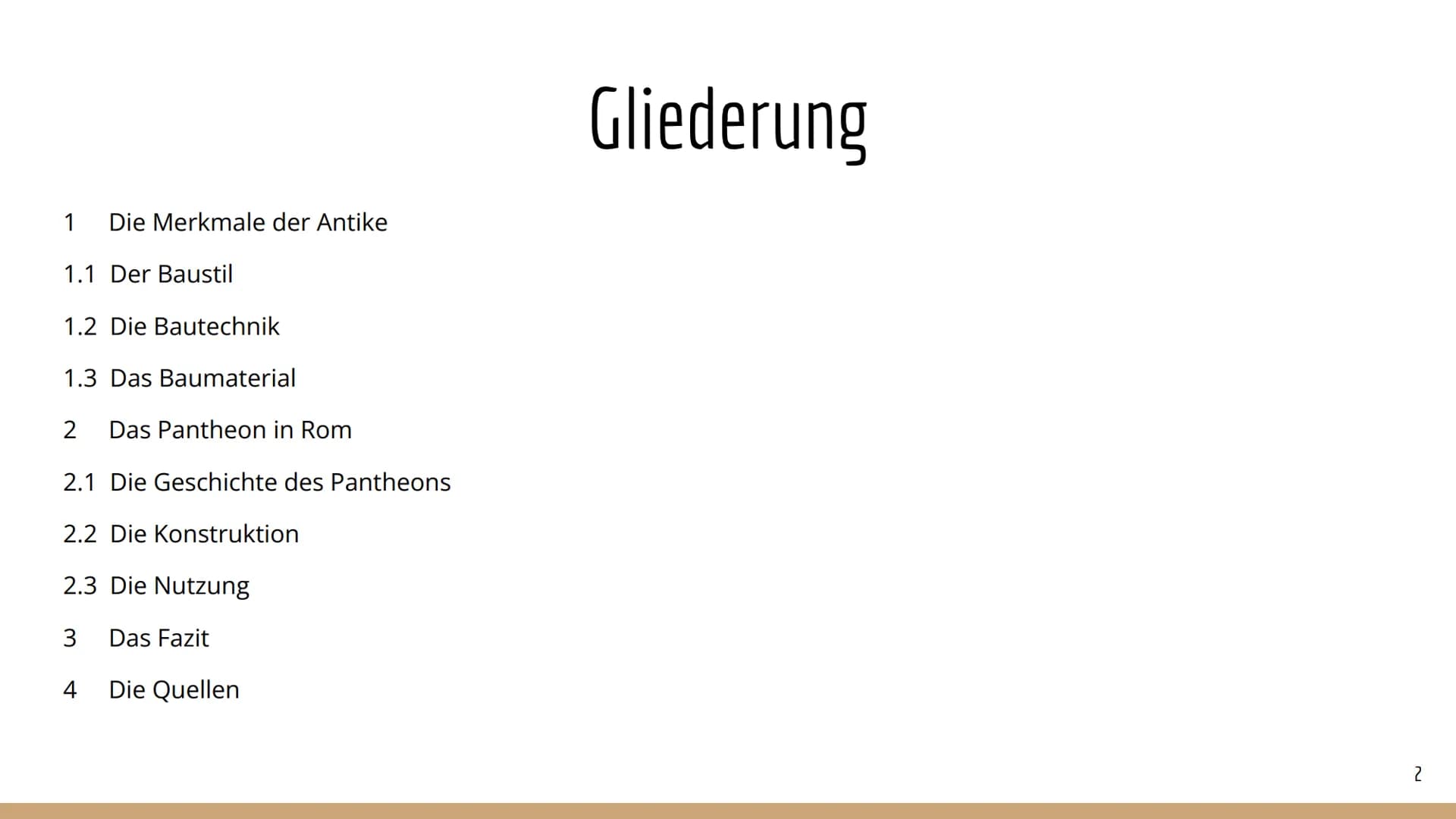 45564
Die Antike: Inwiefern beeinflusste
die Antike die Architektur
heutzutage?
Von Ilayda Q2
Saks
********** 1 Die Merkmale der Antike
1.1 