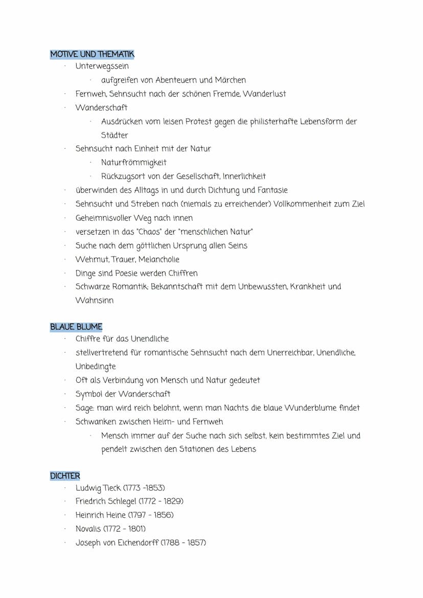 Romantik
WAS IST ROMANTIK?
als rückwärtsgewandte Bewegung gesehen (1795-1840)
nach der Klassik und Aufklärung
Überhöhung des Geheimnisvollen