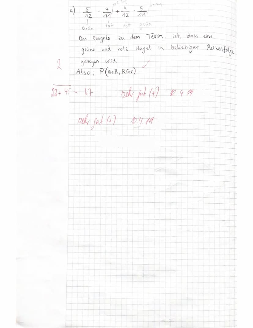 3. Test 9. Jg Mathematik E-Kurs Teil 1
Name: Jill
1. Berechne jeweils die fehlenden Werte (U, A, r, d) beim Kreis.
n
Radius r
4 cm
6,3cm
a)
