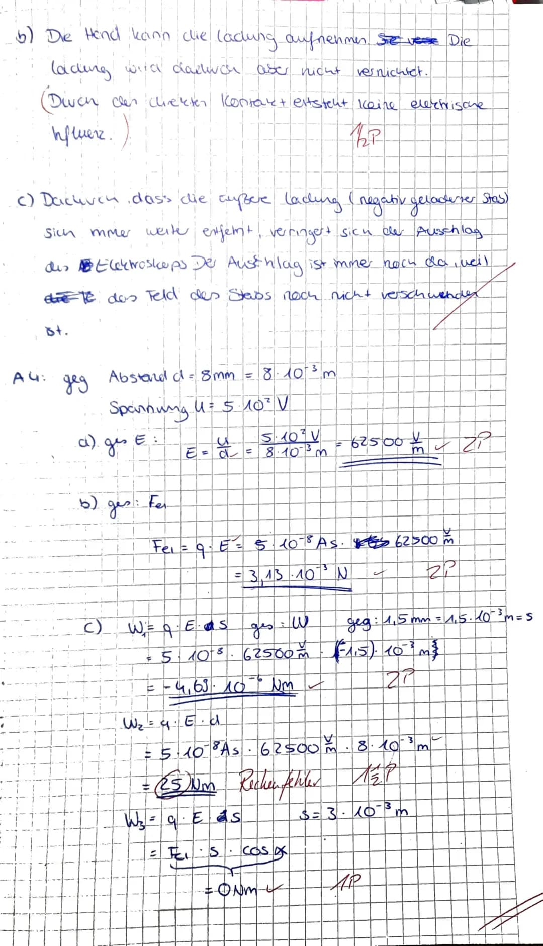 Klausur Physik
Name Saran.
1. Beschreibe einen Versuch, mit dem man die Struktur elektrischer Felder zeigen kann. (2 VP) 2
Skizziere ein Bei