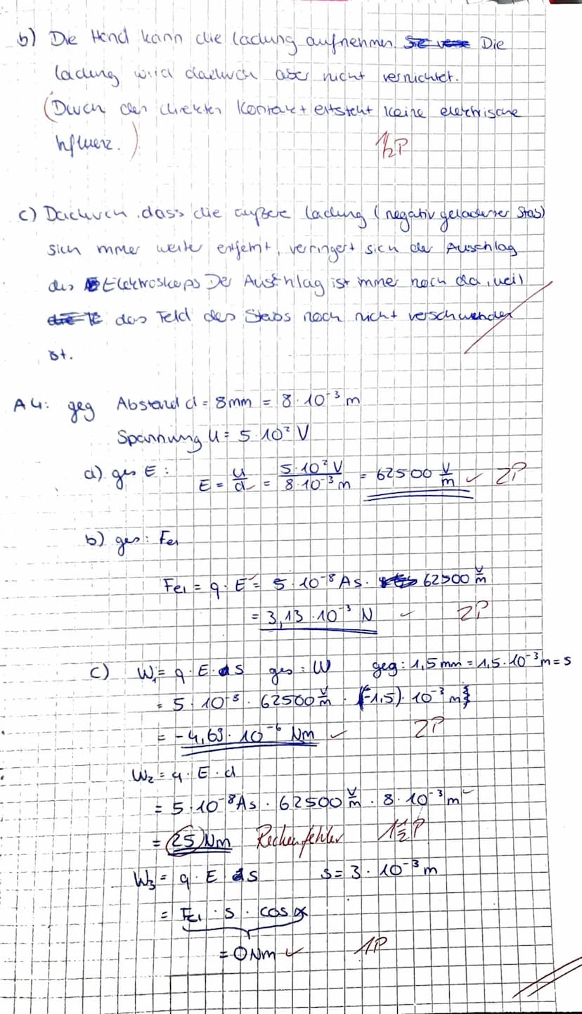 Klausur Physik
Name Saran.
1. Beschreibe einen Versuch, mit dem man die Struktur elektrischer Felder zeigen kann. (2 VP) 2
Skizziere ein Bei