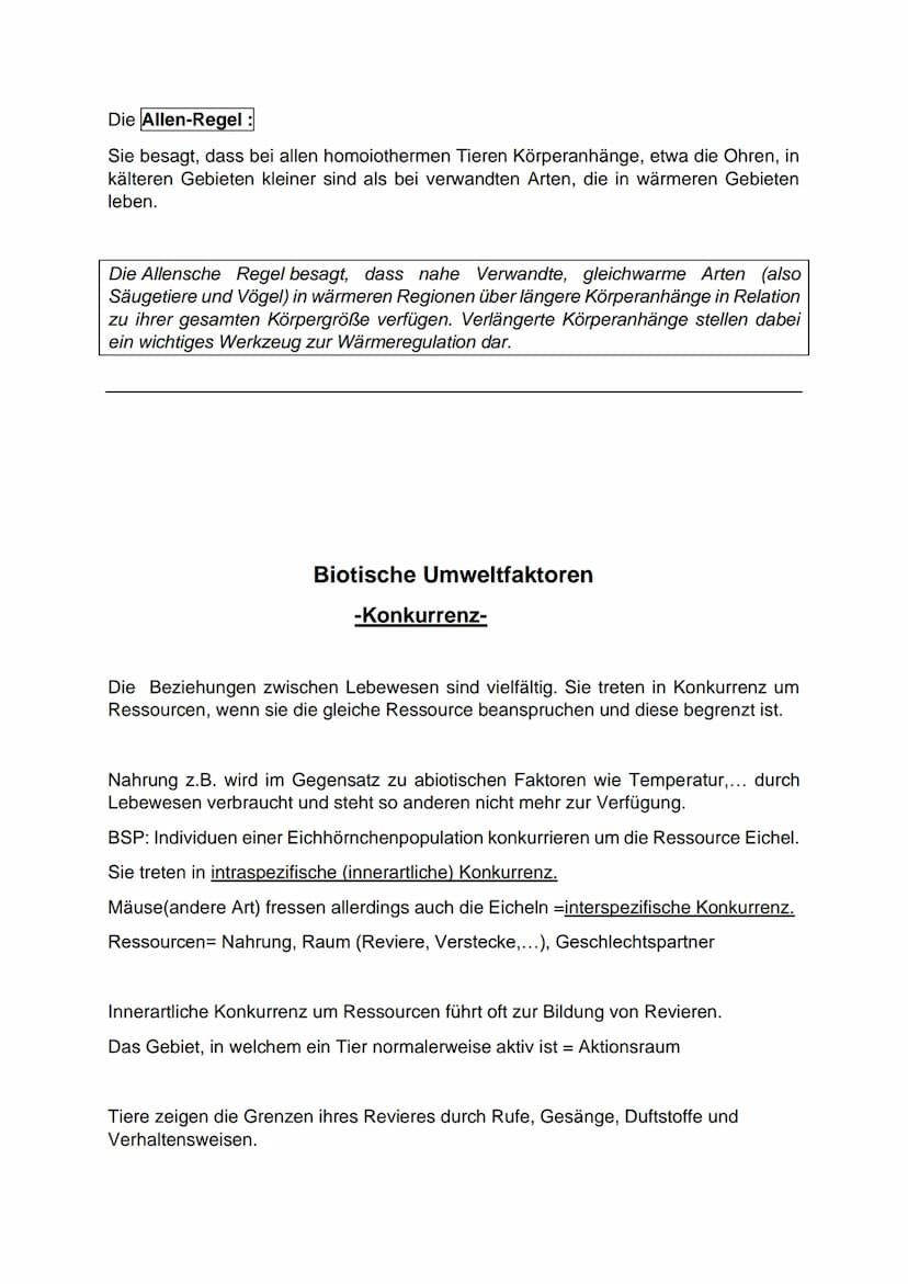 -Ökologie-
Einwirkung abiotischer und biotischer Umweltfaktoren auf Lebewesen
Abiotische Umweltfaktoren:
● Faktoren der unbelebten Umwelt
● 