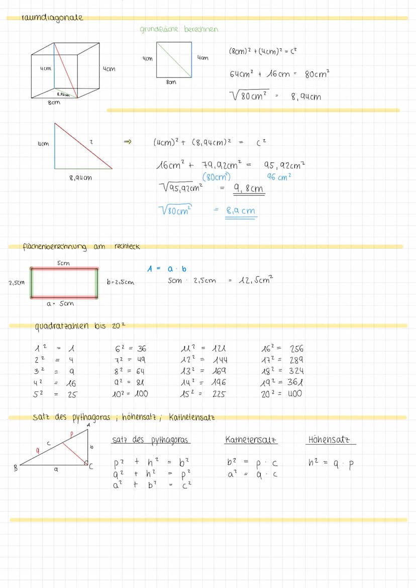 Kathete b
A
satz des pythagoras
beispiel:
S
5,7cm
5,5cm
C
Hypotenuse
t
C
dreieck im dreieck
*nicht rechtwinklig
r
(5,7cm) ²-
32,49cm²
V2, 24