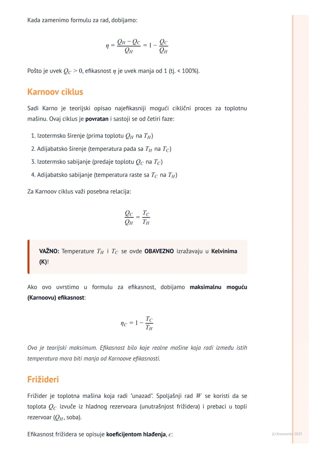 # Drugi zakon termodinamike

Uvod u Drugi zakon termodinamike

Prvi zakon termodinamike je u suštini zakon o održanju energije - kaže da ene