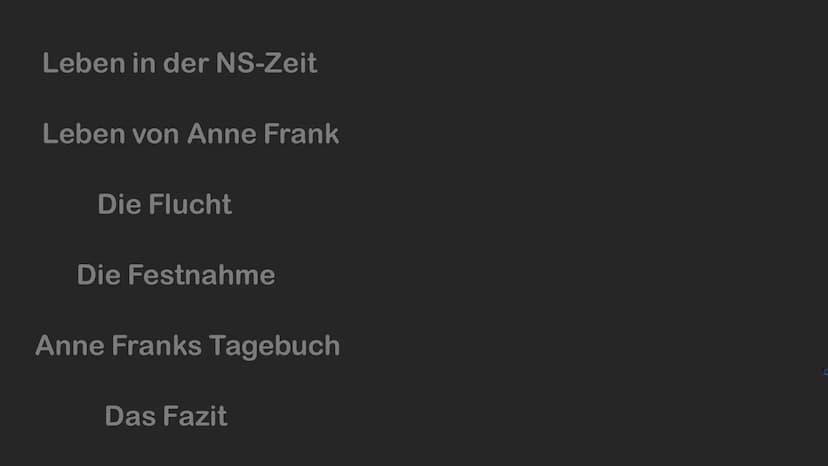 Anne Frank
Inwiefern ist das Schicksal von Anne
Frank beispielhaft für das der Verfolgten
im NS-Staat?
Von Viktoria Kovalev Inhaltsangabe Le