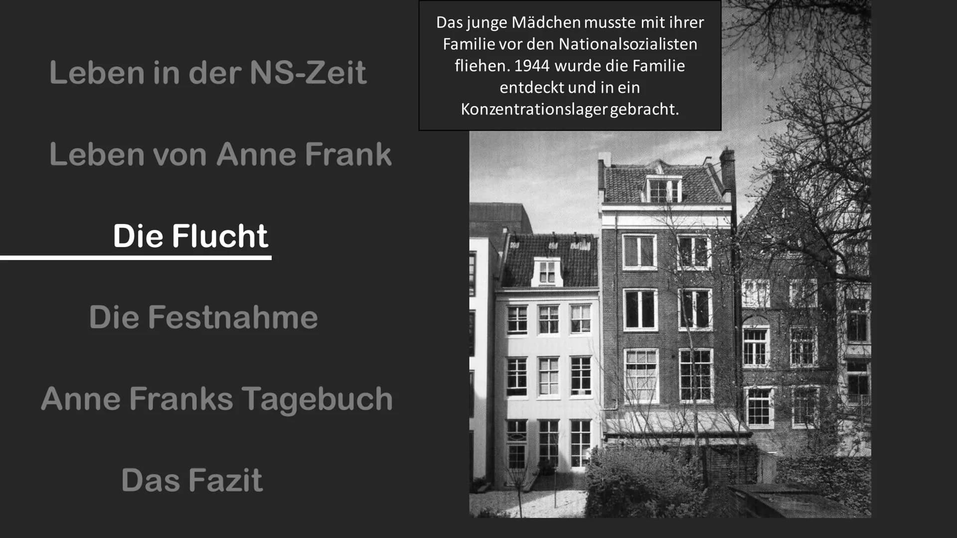 Anne Frank
Inwiefern ist das Schicksal von Anne
Frank beispielhaft für das der Verfolgten
im NS-Staat?
Von Viktoria Kovalev Inhaltsangabe Le