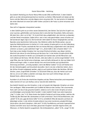 Know Rainer Maria Rilke - Herbsttag thumbnail