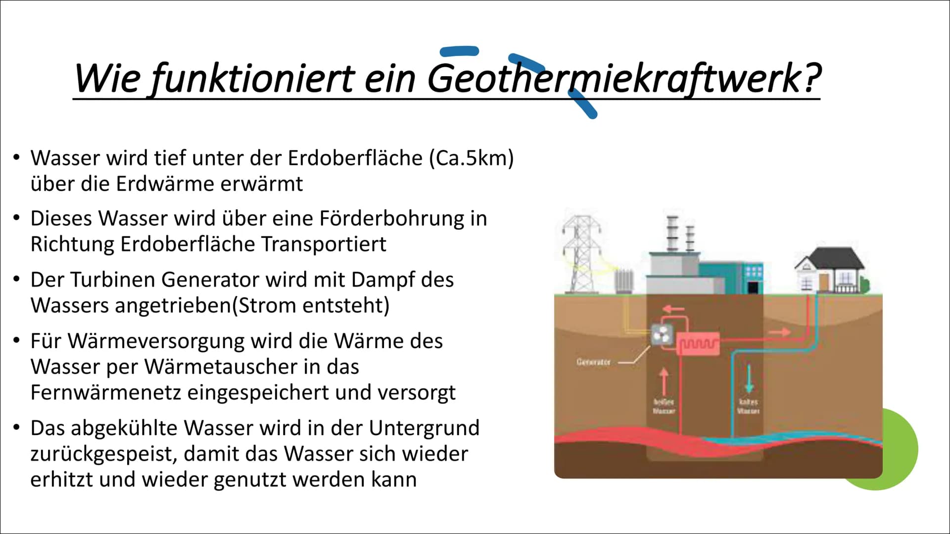 Geothermie
L Inhaltsverzeichnis
Was ist Geothermie?
Wie funktioniert ein
Geothermiekraftwerk?
Arten von Geothermie
Hot-Dry-Rock-Verfahren
Vo