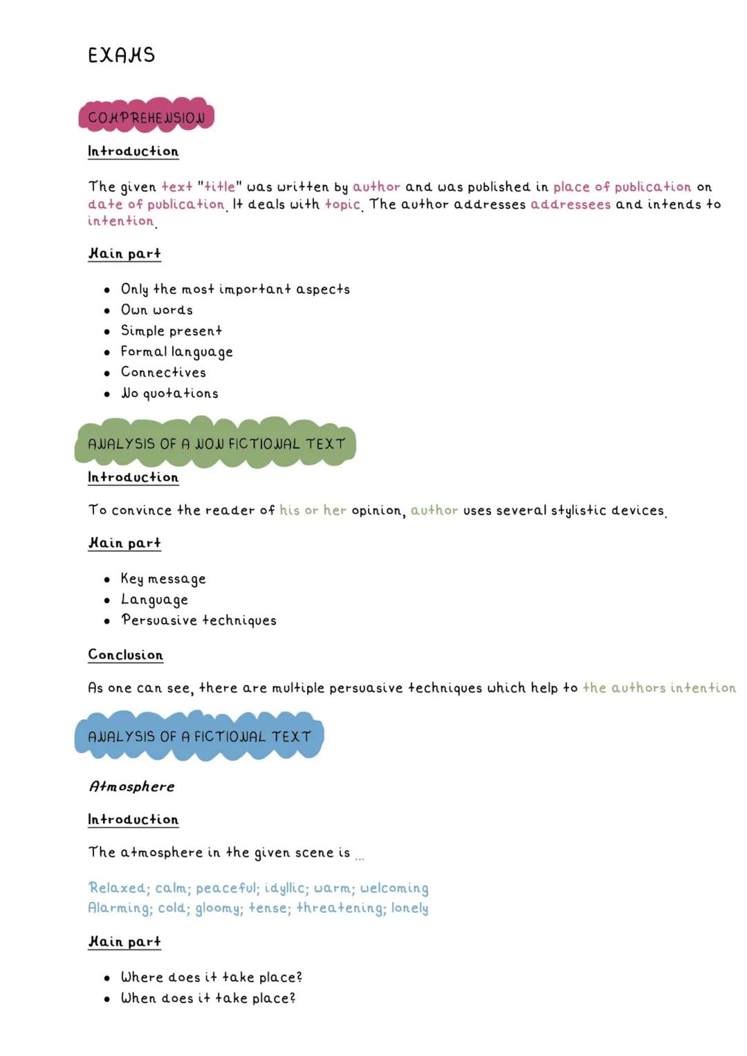 EXAMS

COMPREHENSION

Introduction

The given text "title" was written by author and was published in place of publication on
date of public