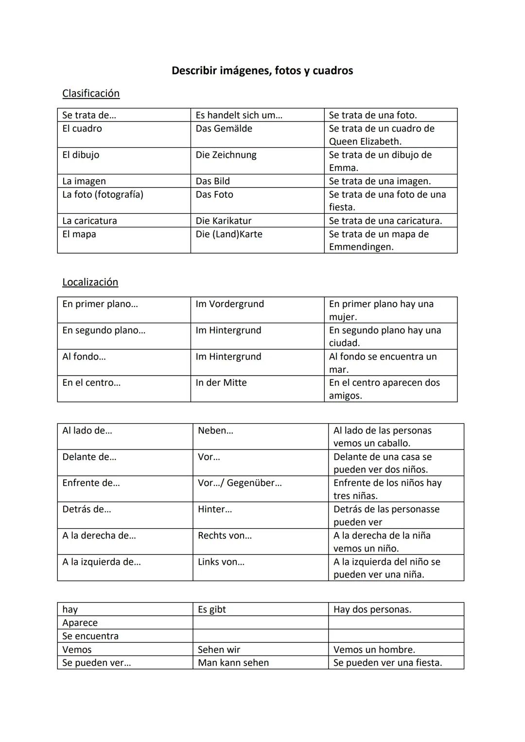 Describir imágenes, fotos y cuadros

Clasificación

|                               |                               |                       