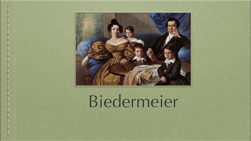Biedermeier, Vormärz,
Realismus
1815-1900 → Historische Ereignisse
✰
Biedermeier
Vormärz
Realismus
Wichtige Personen
Werke
✰ Quellen
Inhalt 