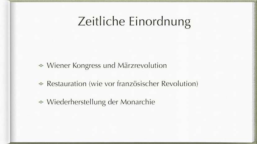 Biedermeier, Vormärz,
Realismus
1815-1900 → Historische Ereignisse
✰
Biedermeier
Vormärz
Realismus
Wichtige Personen
Werke
✰ Quellen
Inhalt 