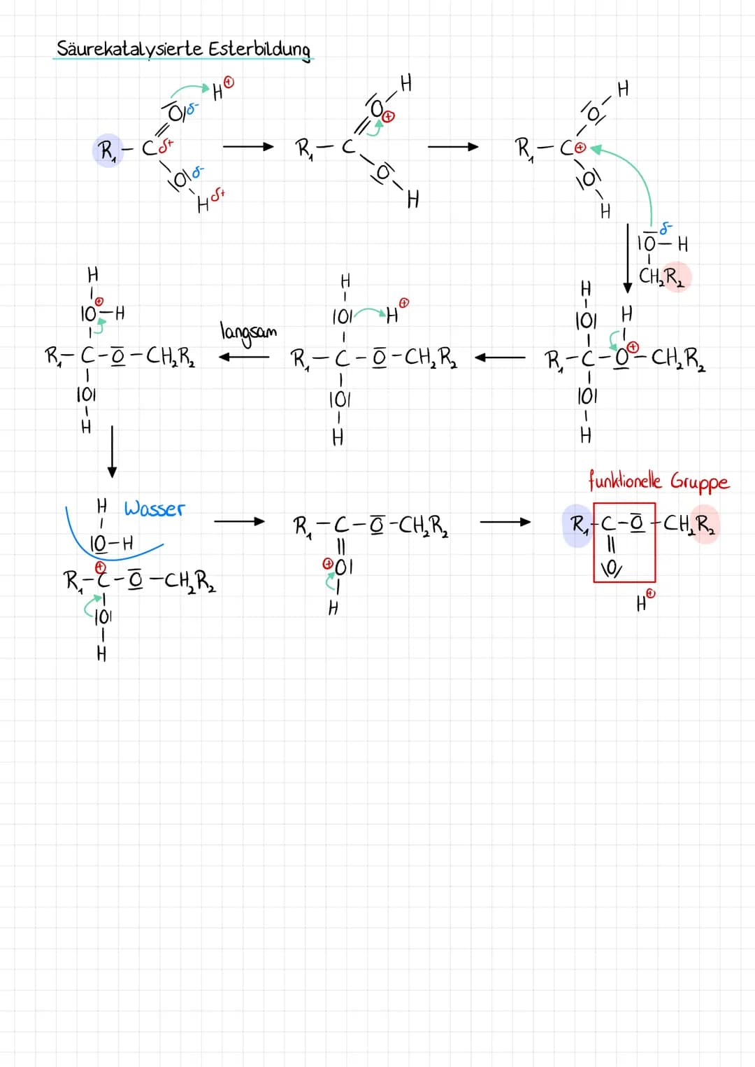 Stoffgruppen
Alkan H
1
R-C-R
1
H
Alkanol
H
R-C-0-H
H
Halbacetal
H
1
101
T
R-C-0-R
H
Ether
R₁-O-R₂
funktionelle Gruppen
Hydroxy
-Q-H
Carboxyl