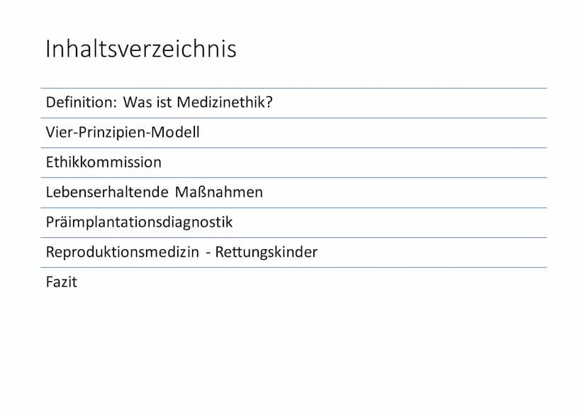 Medizinethik
Wie weit darf die Medizin
gehen, um Menschen am
Leben zu halten? Dürfen
wir Gott spielen?
Von ProfStyx Inhaltsverzeichnis
Defin