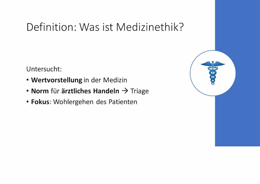 Medizinethik
Wie weit darf die Medizin
gehen, um Menschen am
Leben zu halten? Dürfen
wir Gott spielen?
Von ProfStyx Inhaltsverzeichnis
Defin