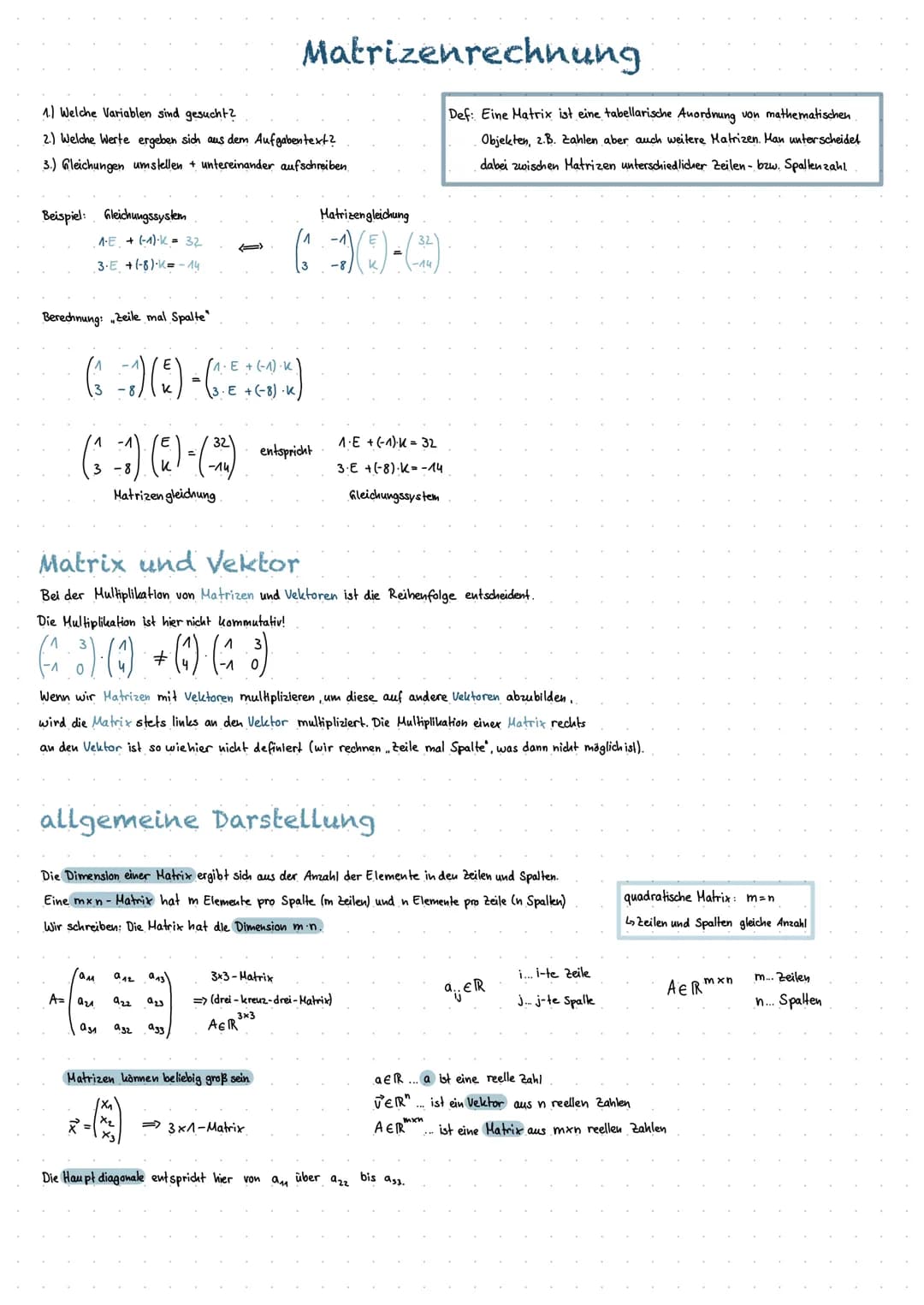 1) Welche Variablen sind gesucht?
2) Welche Werte ergeben sich aus dem Aufgabentext?
3.) Gleichungen umstellen + untereinander aufschreiben.