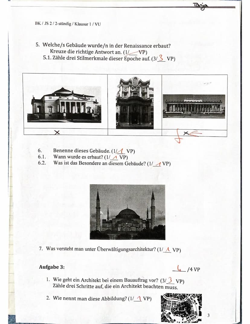 BK/JS 2/2-stündig / Klausur 1/
Theoretische Klausur Nr. 1
Tanja
Zeit: 60 Minuten
Name:
16. November 2020
Punkte: /55 Note: Nr
Aufgabe 1:
1. 