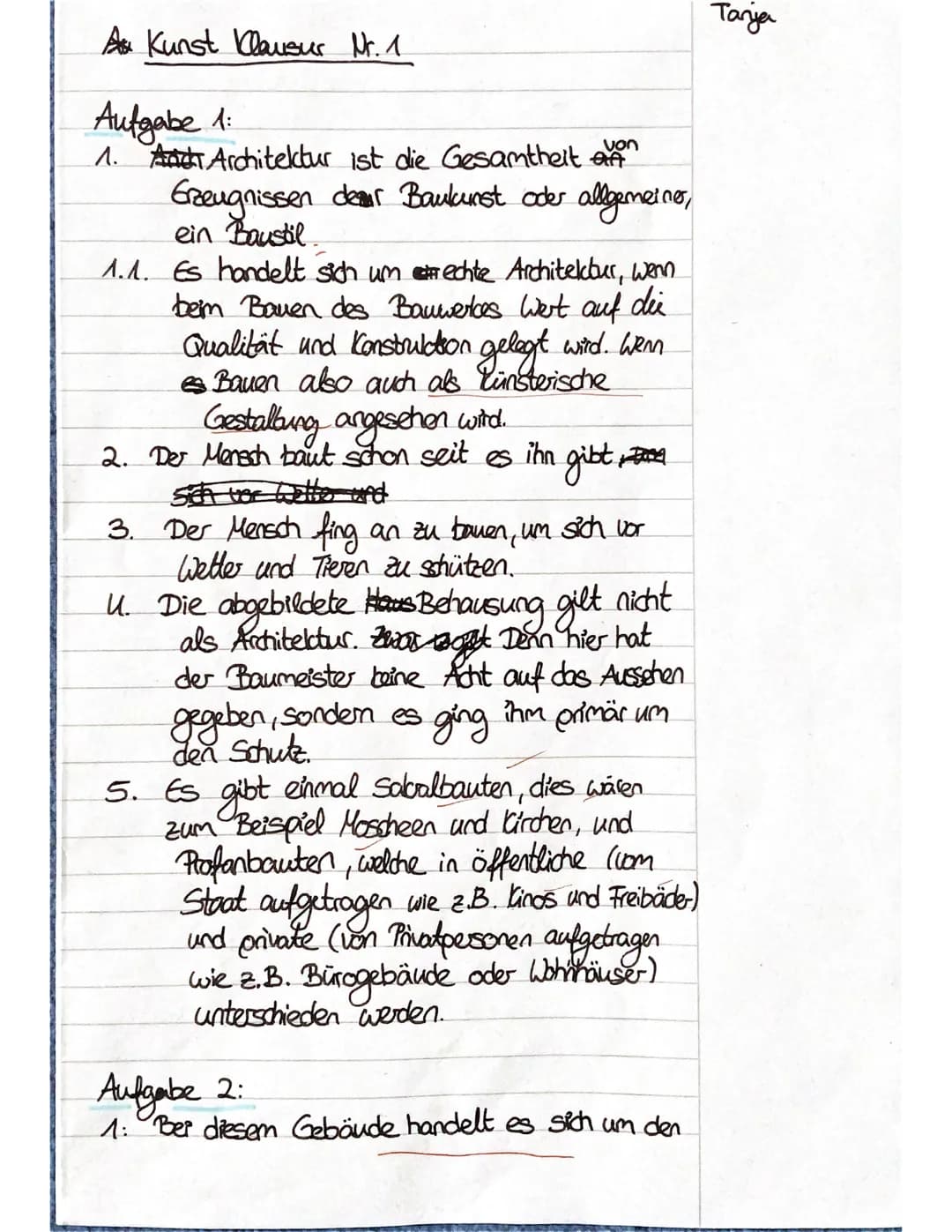 BK/JS 2/2-stündig / Klausur 1/
Theoretische Klausur Nr. 1
Tanja
Zeit: 60 Minuten
Name:
16. November 2020
Punkte: /55 Note: Nr
Aufgabe 1:
1. 