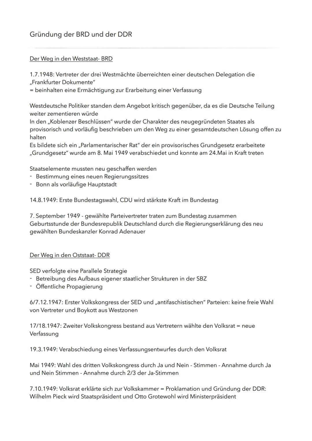 Die Siegermächte
Nachkriegspläne der USA
- ökonomisch gestärkt aus dem Weltkrieg = Territorium war verschont geblieben
- weltweit bedeutends