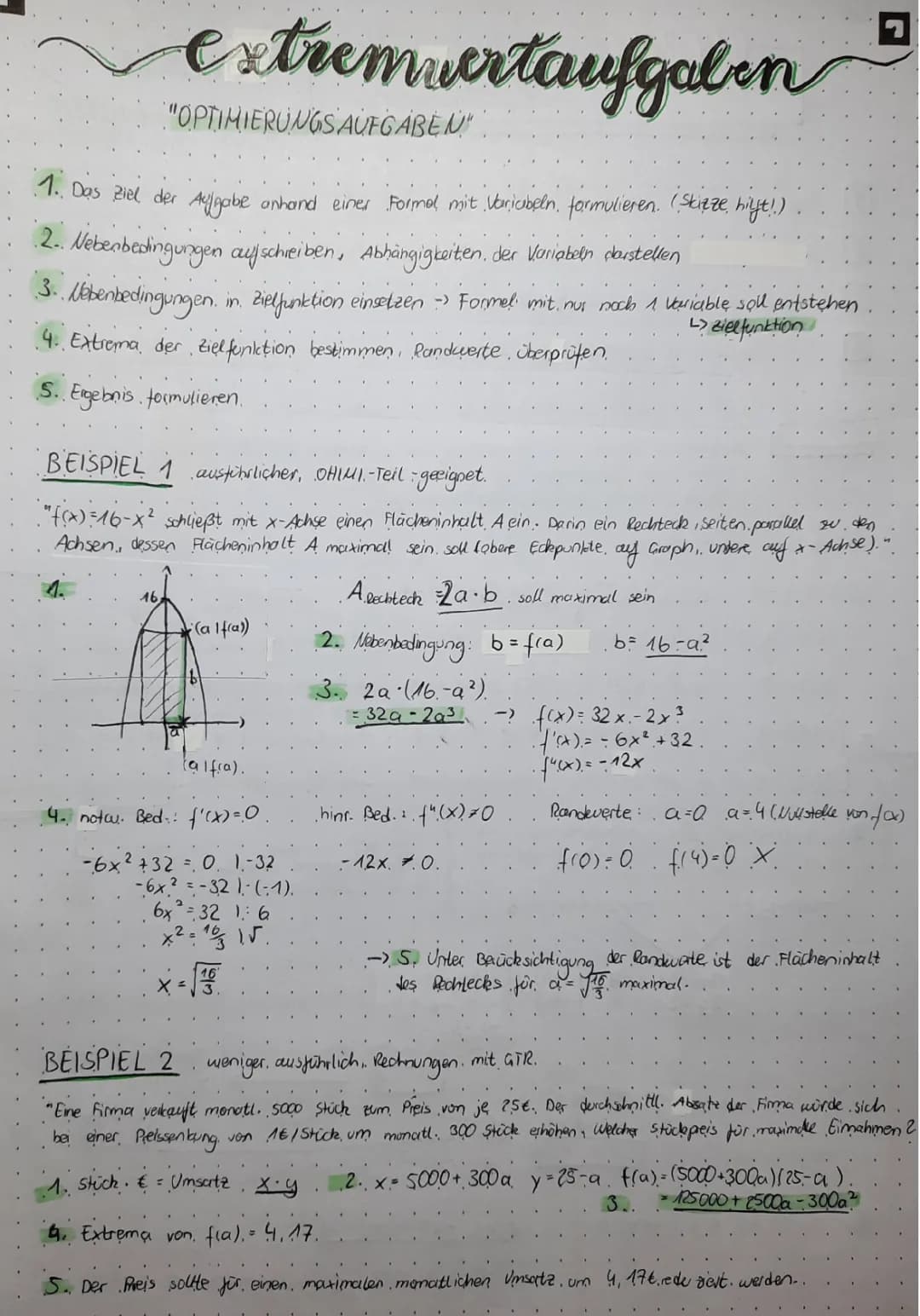 Extremwertprobleme 