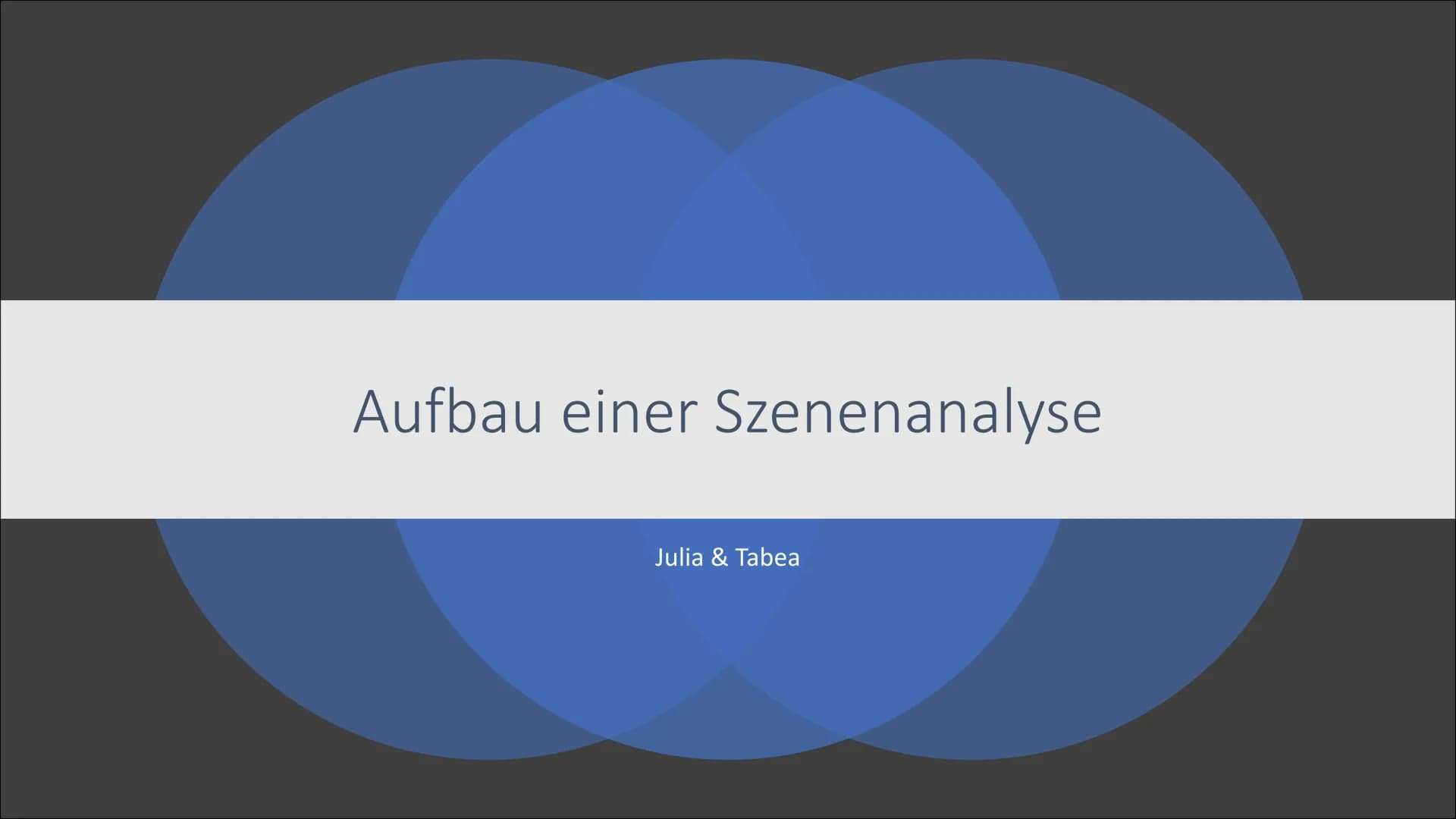 Aufbau einer Szenenanalyse
Julia & Tabea Einleitung
• Autor
• Titel des Dramas
• Thema des Dramas
Literaturepoche
• Entstehungszeitraum
Erst