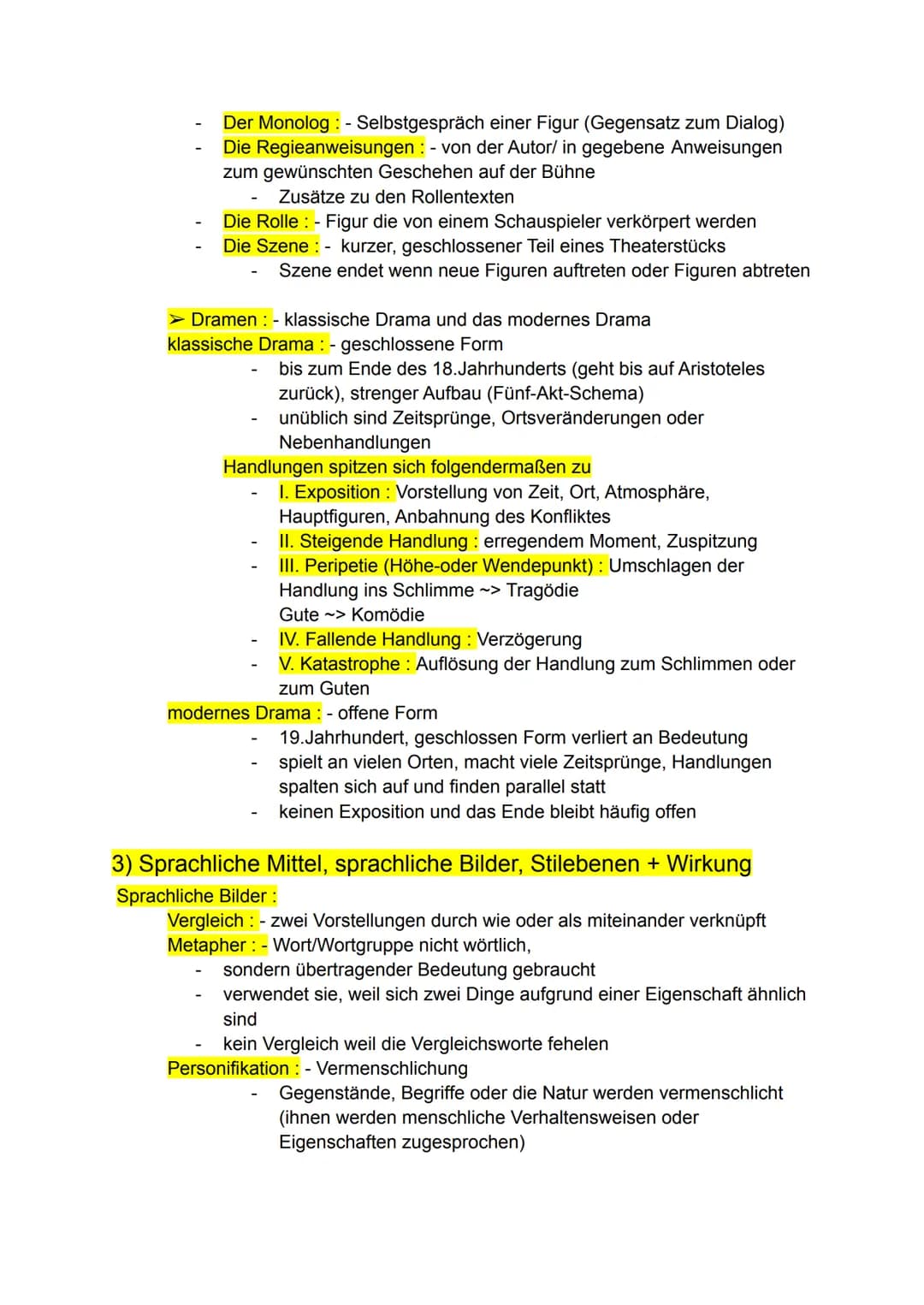 für die schriftliche Prüfung in D Kl. 10
Wiederholungsthemen
1) Gattungen (Merkmale, Textarten)
Epik > Erzählende Texte
Erzählform : 1) Der 