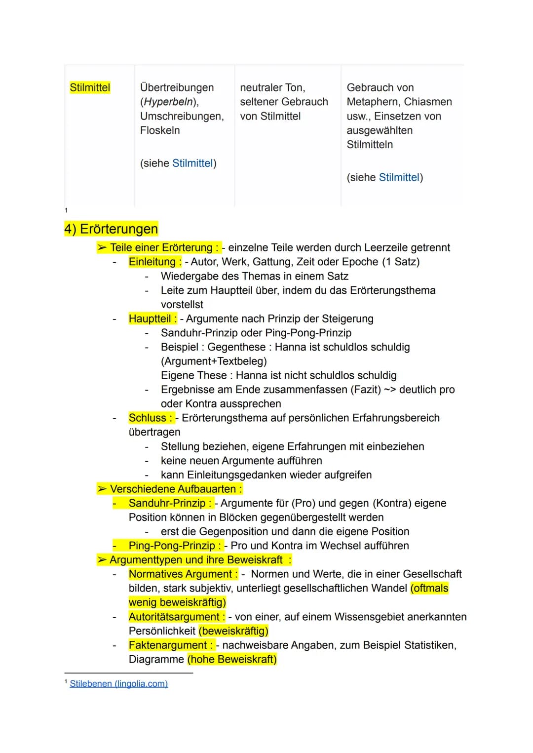 für die schriftliche Prüfung in D Kl. 10
Wiederholungsthemen
1) Gattungen (Merkmale, Textarten)
Epik > Erzählende Texte
Erzählform : 1) Der 