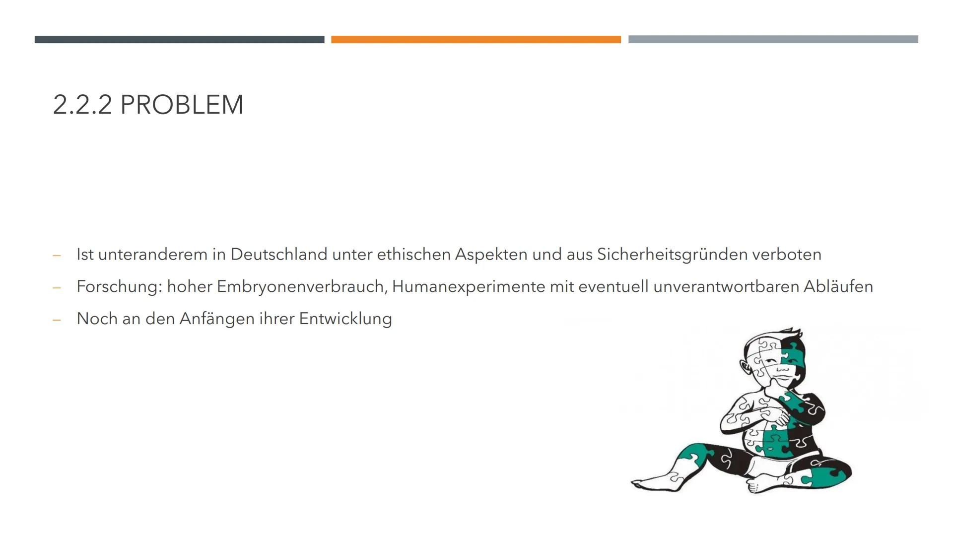 GENTHERAPIE
BIOLOGIE LK INHALTSVERZEICHNIS
1.0 Allgemeines
O
O
2.0 Methoden der Gentherapie
2.1 Somatische Gentherapie
O
O
O
1.1 Vorwissen
1