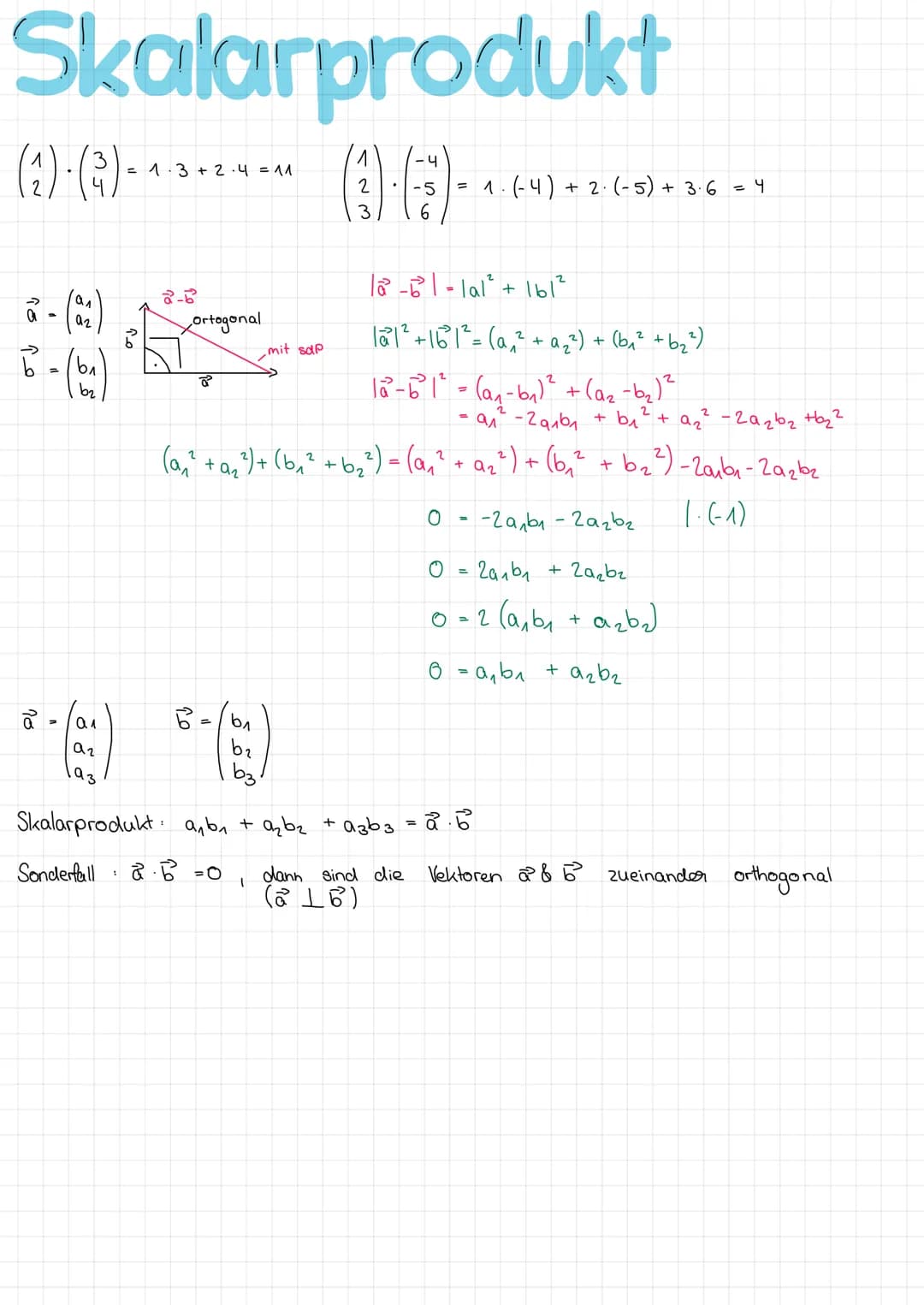 Analytische Geometrie
Grundlagen
Definition Vektor
Aufstellen von Vektoren
: Additionsverfahren für LGS beherrschen
Lineare Unabhängigkeit &
