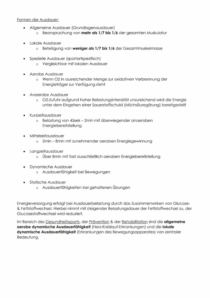 Sport Lernzettel
MODUL 0: WAS IST FITNESS?
FITNESS
Fitness beschreibt einen Zustand, der die körperliche Leistungsfähigkeit bzw. die Entwick