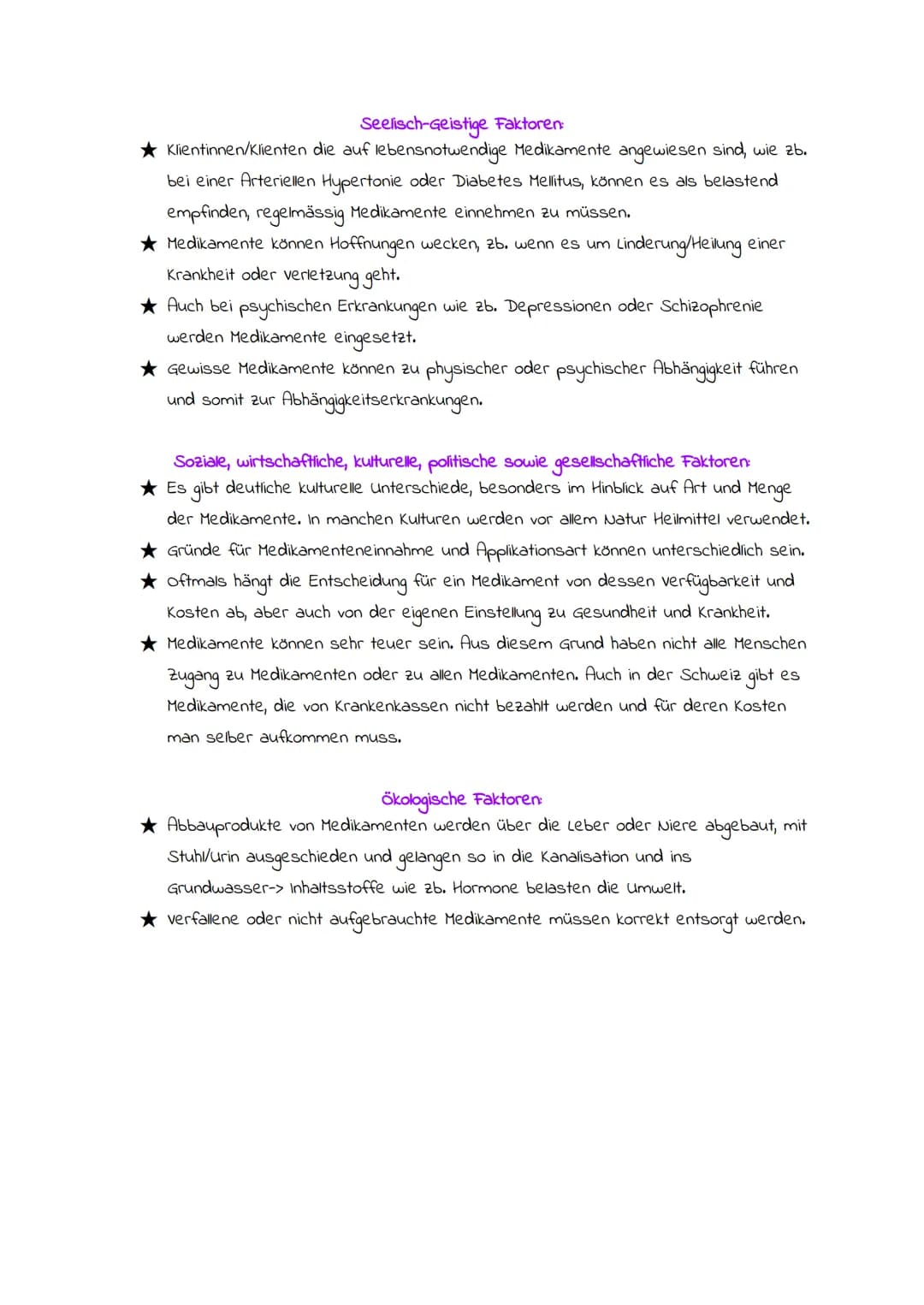 D3: Richten und Verabreichen von Medikamenten.
Bedeutung für den Menschen.
Medikamente können für Menschen unterschiedliche Bedeutungen habe