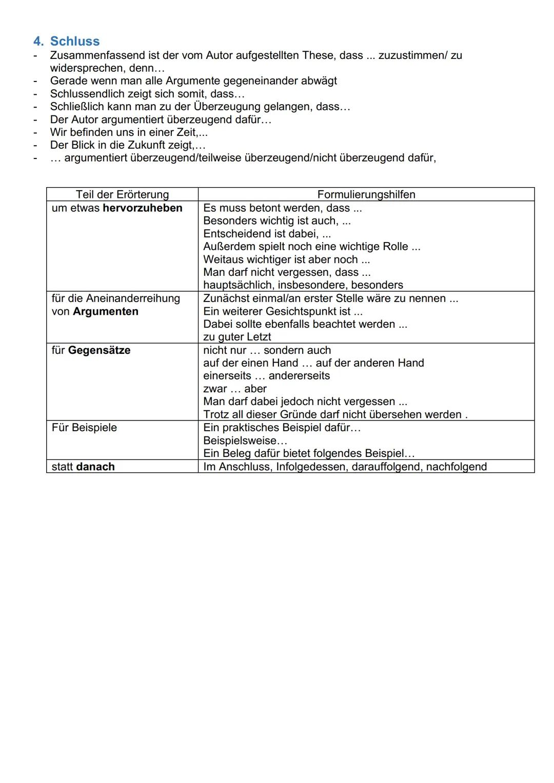 # Deutsch Abiturprüfung – Texterörterung

1. **Vor dem Verfassen**
- Text mehrmals lesen bis man es verstanden hat
- Dabei:
  → Alle Behaupt