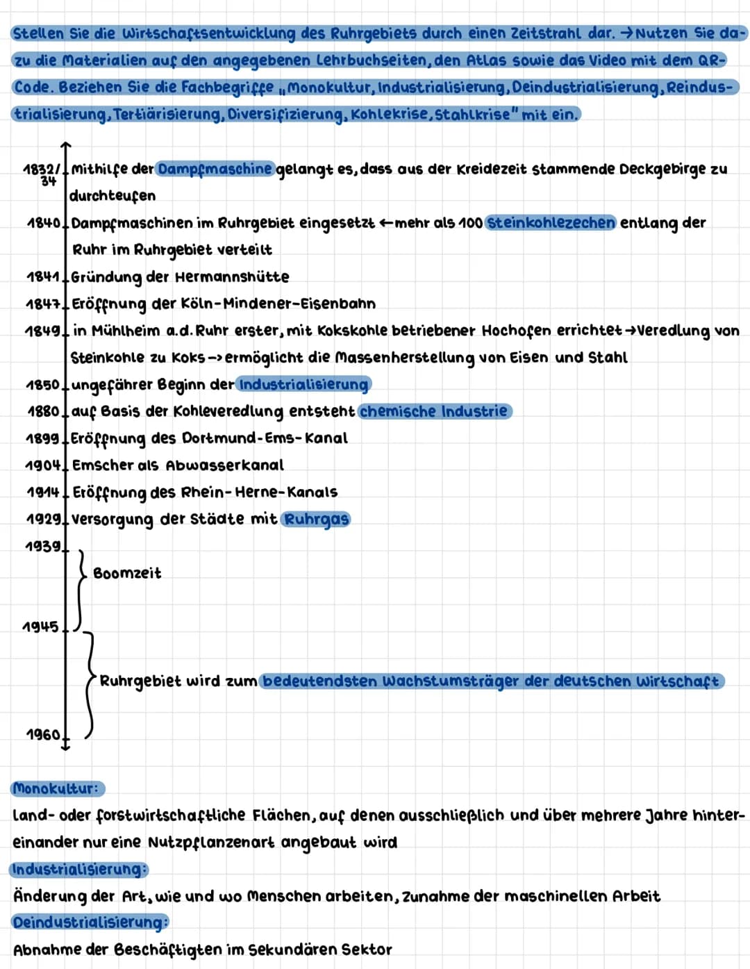 Baum-und Strukturwandel eines Altindustriegebietes-
bas Ruhrgebiet (S.58/59)
Lokalisieren Sie das Ruhrgebiet mit einer geeigneten Atlaskarte